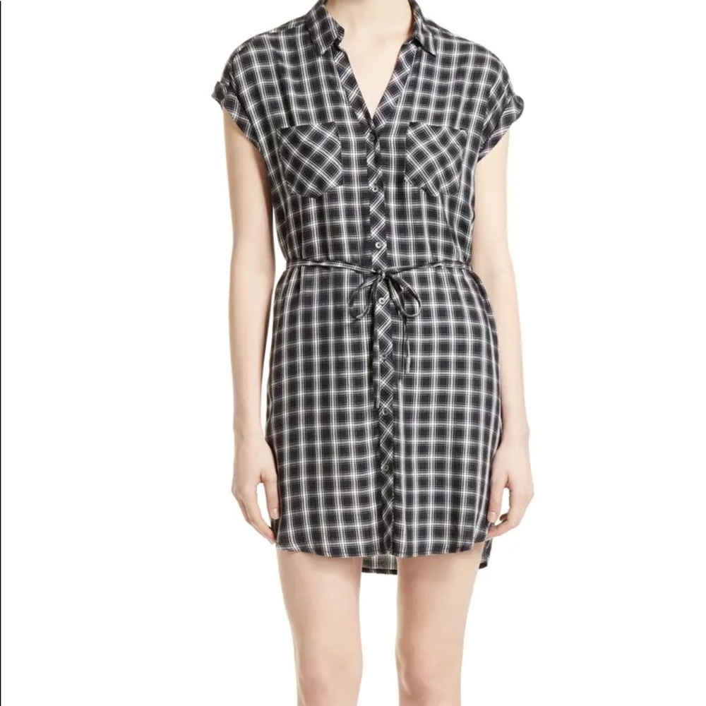 Soft Joie | plaid short sleeve dress